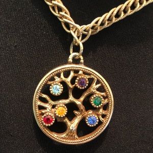 Vintage 1960s Tree of Life Reversible Necklace
